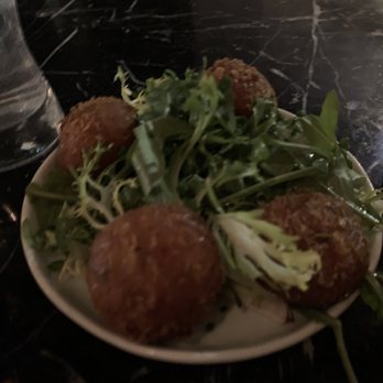 S.K.Y. - Black truffle croquettes - New American Near Me - Chicago, Illinois S.K.Y. - Black truffle croquettes - New American Near Me - Chicago, Illinois