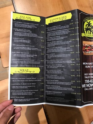 Menu photo 3 The California Way Tinley Park, IL