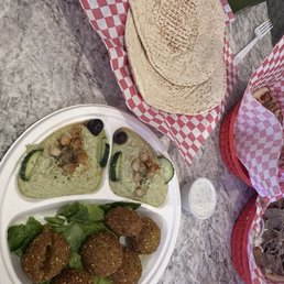 Falafel and cilantro jalapeno hummus Falafel and cilantro jalapeno hummus