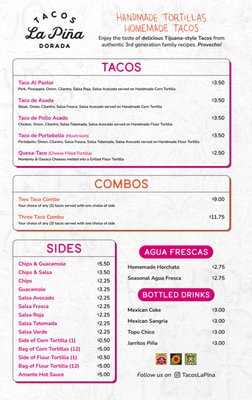 Menu photo 8 Tacos La Pina Costa Mesa, CA Menu photo 8 Tacos La Pina Costa Mesa, CA