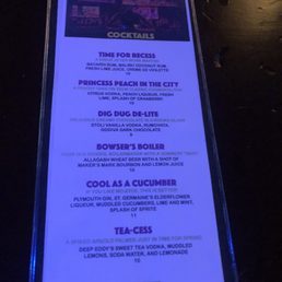 Drink menu Drink menu