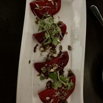 Manera's Restaurant - Beets stuffed with goat cheese - New American Near Me - Brick Township, New Jersey Manera's Restaurant - Beets stuffed with goat cheese - New American Near Me - Brick Township, New Jersey