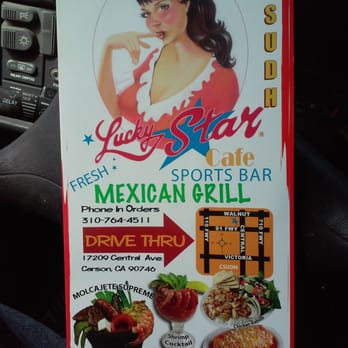 Lucky Star Cafe - The cover of their menu - Mexican Near Me - Carson, California Lucky Star Cafe - The cover of their menu - Mexican Near Me - Carson, California