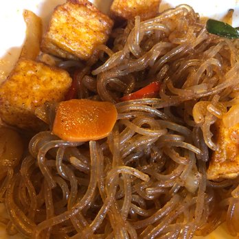 929 Kitchen & Bar - Japchae with fried tofu - Korean Near Me - Columbia, South Carolina 929 Kitchen & Bar - Japchae with fried tofu - Korean Near Me - Columbia, South Carolina