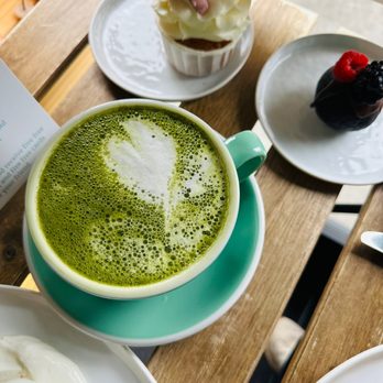 Lele Cake - Matcha Latte& cupcake vanilla & Kartoshka chocolate - Coffee & Tea Near Me - Los Gatos, California