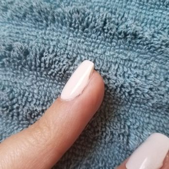 Divas Nails Spa - You can tell he over filed because he took off a ton of the dip powder and you can see my nail. - Nail Salons Near Me - Highland, California