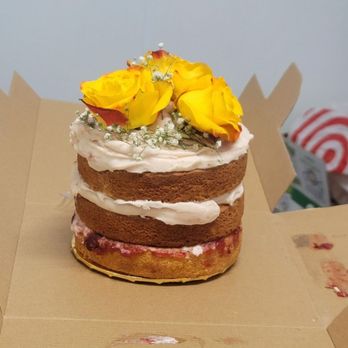 Catering By Gigi - This super tasty naked cake for Miss Alexis' birthday. - Caterers Near Me Catering By Gigi - This super tasty naked cake for Miss Alexis' birthday. - Caterers Near Me