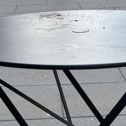 Outside tables. Unfortunate it's a nice corner to sit at and have a coffee. Outside tables. Unfortunate it's a nice corner to sit at and have a coffee.
