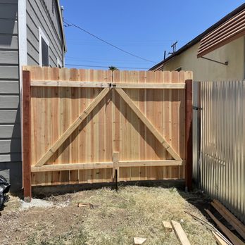 Alpha Handyman Services - Double wood gate - General Contractors Near Me