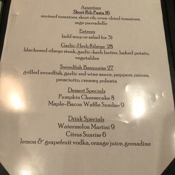 Ventura's Offshore Cafe - Nightly Specials - New American Near Me - Northfield, New Jersey