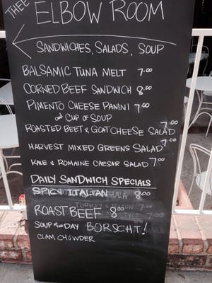 Menu photo 8 Thee Elbow Room Montrose, CA