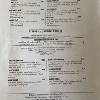 George's - Menu - Greek Near Me - Kirkland, Washington