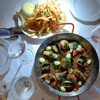 Crevette - paella and fries - Seafood Near Me - New York, New York Crevette - paella and fries - Seafood Near Me - New York, New York