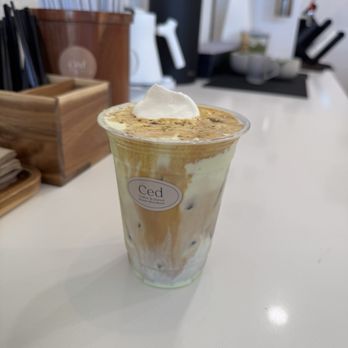 Ced Coffee & Donut - Pistachio einspenner - Coffee & Tea Near Me - Westminster, California Ced Coffee & Donut - Pistachio einspenner - Coffee & Tea Near Me - Westminster, California