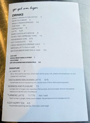 Menu photo 1 Go Get Em Tiger Los Angeles, CA