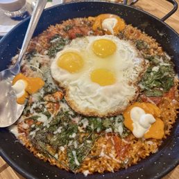 Breakfast paella