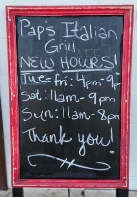 Menu photo 2 Pap’s Italian Grill Lakehills, TX