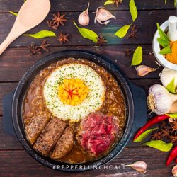 Pepper Lunch - Beef and Hamburg Sizzling Curry