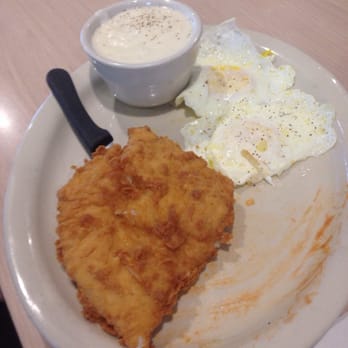 Jim's Restaurants - Hubs' fried chicken and eggs, hashbrowns post-devourment ;) - Diners Near Me - Austin, Texas