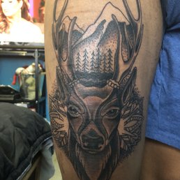 Fire tattoo done by Mike!