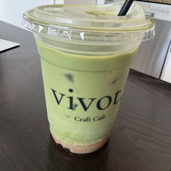 Vivot Craft Cafe - Banana flavor with their new oxidized light green matcha - Coffee & Tea Near Me - Mission Viejo, California Vivot Craft Cafe - Banana flavor with their new oxidized light green matcha - Coffee & Tea Near Me - Mission Viejo, California