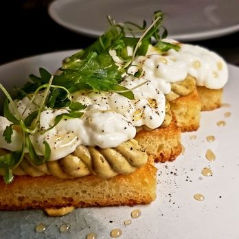 Intercrew - Burrata Toast - Cocktail Bars Near Me - Los Angeles, California Intercrew - Burrata Toast - Cocktail Bars Near Me - Los Angeles, California