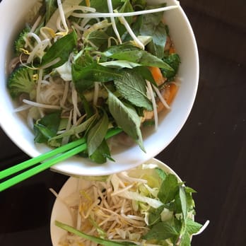 Veggie Garden - Veggie Pho - Noodles with tofu, daikon, sprouts, carrot, mushrooms, and basil in a yummy broth! - Vietnamese Near Me - Orlando, Florida Veggie Garden - Veggie Pho - Noodles with tofu, daikon, sprouts, carrot, mushrooms, and basil in a yummy broth! - Vietnamese Near Me - Orlando, Florida