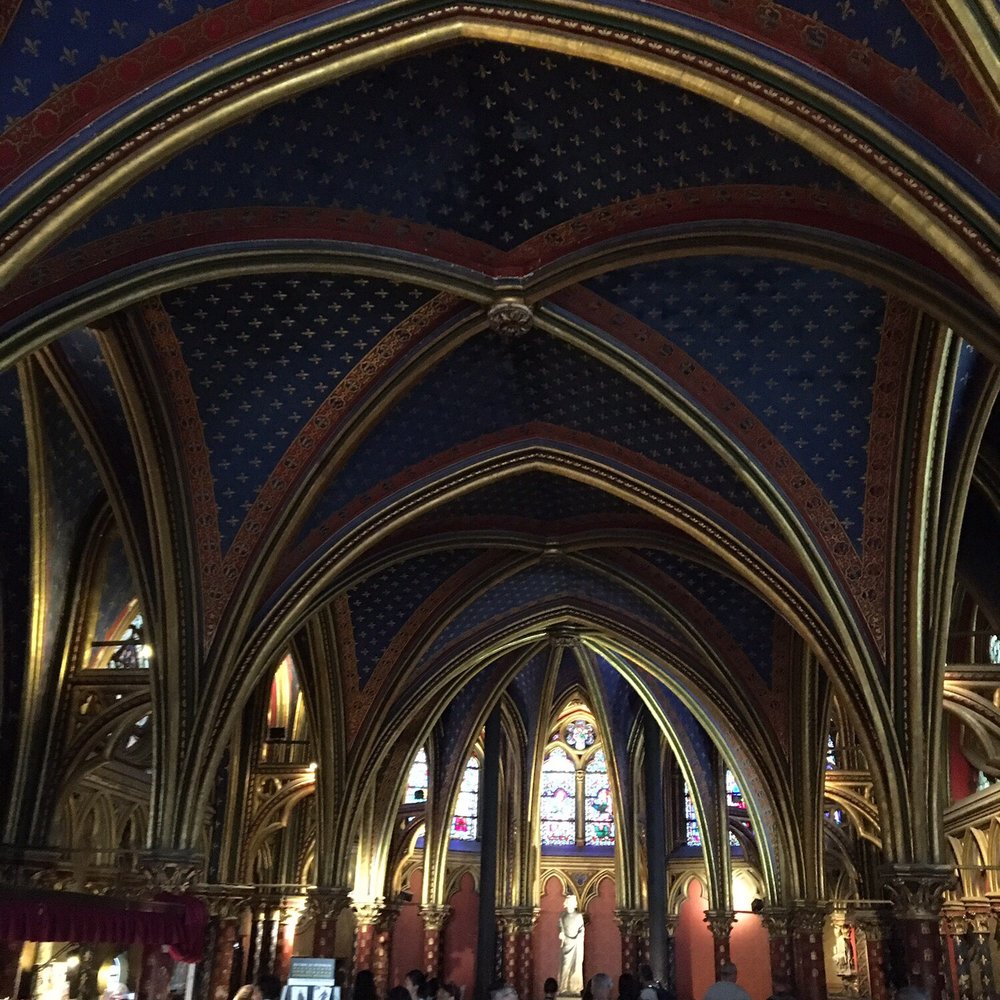 Sainte-Chapelle - Lower half of Chapel. Gift shop to left. Go upstairs to be amazed. - Churches Near Me - Paris, 75