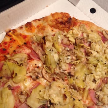 San Remo - Artisjok, champies, ham en kaas - Italian Near Me - Amsterdam, New Hampshire San Remo - Artisjok, champies, ham en kaas - Italian Near Me - Amsterdam, New Hampshire