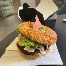 Hudson Bagels - Taco Bout' a Burger