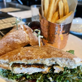 Inkwell Tavern - Chicken sandwich. Yes, there is supposedly some chicken in there. - Cocktail Bars Near Me - Burbank, California