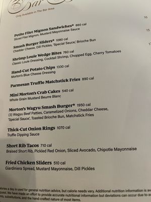 Menu photo 4 Morton's The Steakhouse Chicago, IL