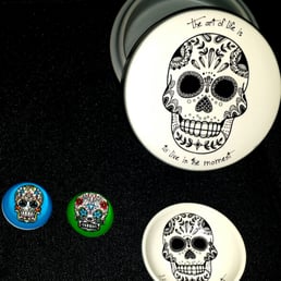 Day of the Dead 'candy skull' regalia!