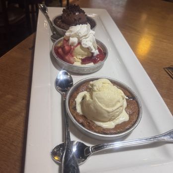 BJ's Restaurant & Brewhouse - Trio Pizookie ! - New American Near Me - Orlando, Florida