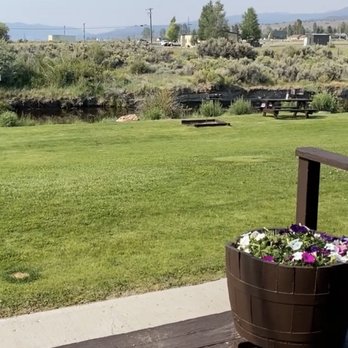 Walker River Lodge - View from back porch in river view room - Hotels Near Me - Bridgeport, California Walker River Lodge - View from back porch in river view room - Hotels Near Me - Bridgeport, California