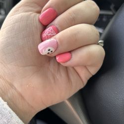 Asia Nail Salon - Fill and gel with Halloween designs done by Rosie
