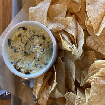 BJ's Restaurant & Brewhouse - My favorite- Spinach and Artichoke Dip - New American Near Me - Cary, North Carolina