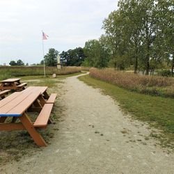 Prairie Edge Nature Park - Picnic tables and walking trail