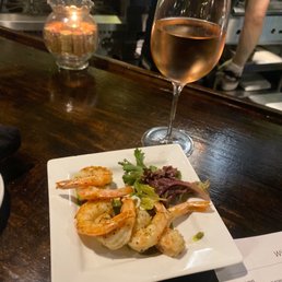 Marinated grilled shrimp