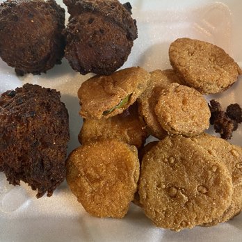 Country Cooking Depot - Hush puppies (looking like mini bran muffins) fried pickles - Southern Near Me - Stockbridge, Georgia