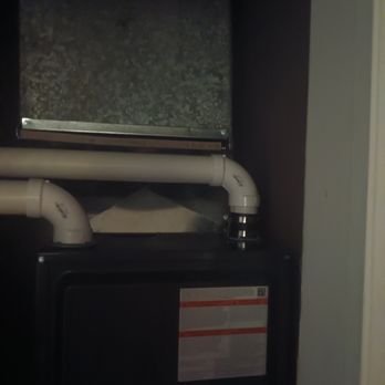 Integrity Heating & Cooling - I didn't know why their black thing around the pipe with claps on top my furnance. - Heating & Air Conditioning/HVAC Near Me - Mokena, Illinois Integrity Heating & Cooling - I didn't know why their black thing around the pipe with claps on top my furnance. - Heating & Air Conditioning/HVAC Near Me - Mokena, Illinois