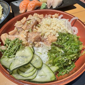 Toro - Poke bowl with tuna and hamachi.  Spicy style. - Sushi Bars Near Me - Carmel, California