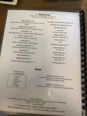 Menu photo 5 Sumo Japanese Restaurant Los Altos, CA