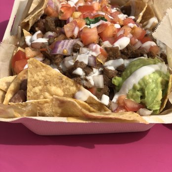 Chicana - Loaded nachos with carne asada - Vegan Near Me - Fullerton, California