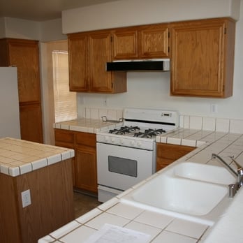 Cabinet Touch-Up - Before - Refinishing Services Near Me