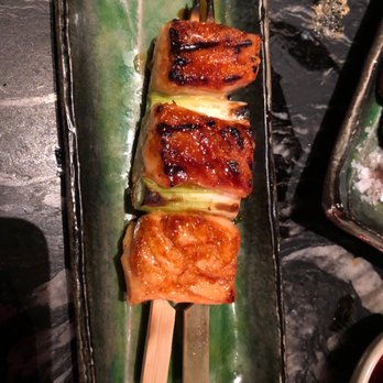 Robata - Brocheta de salmón. - Japanese Near Me - Barcelona, B Robata - Brocheta de salmón. - Japanese Near Me - Barcelona, B