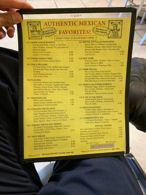 Menu photo 7 Tania's Flour Tortillas Tucson, AZ