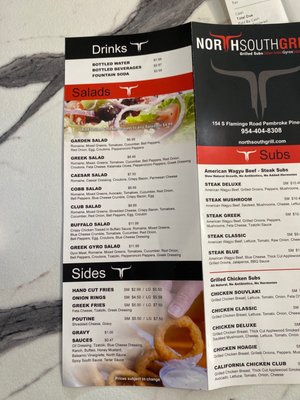Menu photo 8 North South Grill Pembroke Pines, FL Menu photo 8 North South Grill Pembroke Pines, FL