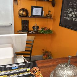 Behind the counter area
