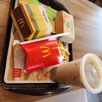 McDonald's - a tray of fast food and a drink - Fast Food Near Me - Springfield, Illinois